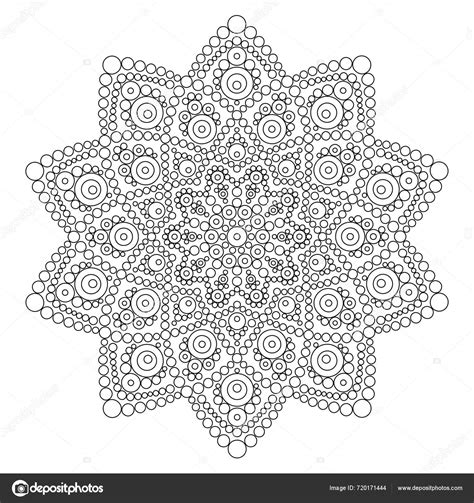 Dot Mandala าหร บการผ อนคลายและการท าสมาธ ลปะด งเด ภาพวาดจ การออกแบบพ