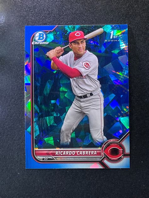 Bowman Chrome Sapphire St Rookie Rc Ricardo Cabrera Ebay