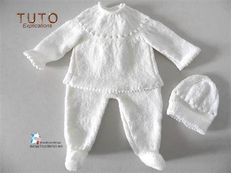 Tricot bebe layette bb et tuto tricot bb Fiche tricot bébé ensemble