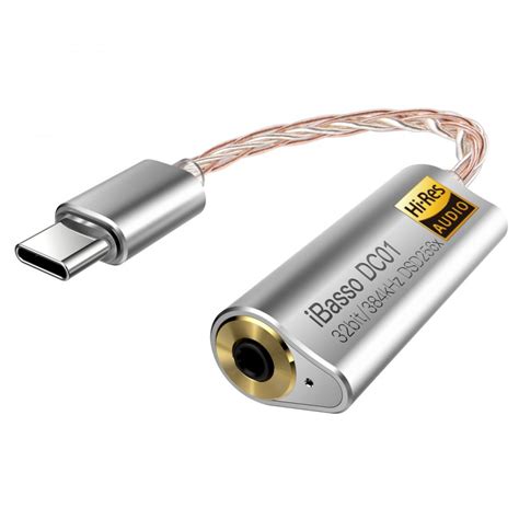 IBASSO DC01 Balanced DAC Adapter USB C Hi Res AK4493 32bit 384kHz