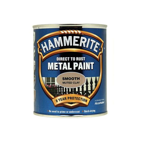 Hammerite Direct To Rust Smooth Finish Metal Paint Muted Clay Ml