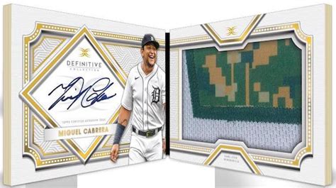 Topps Definitive Collection Baseball Checklist Set Info Boxes