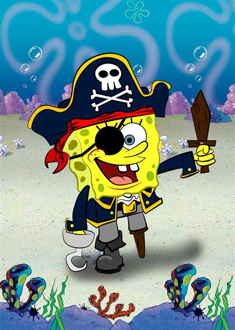 SpongeBOB the Pirate by m0rphzilla on DeviantArt