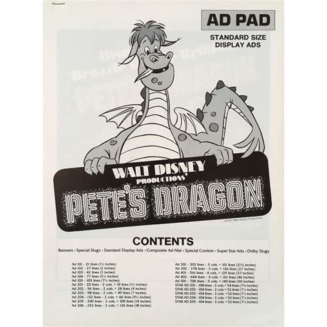 PETE'S DRAGON Pressbook 9x12 in.