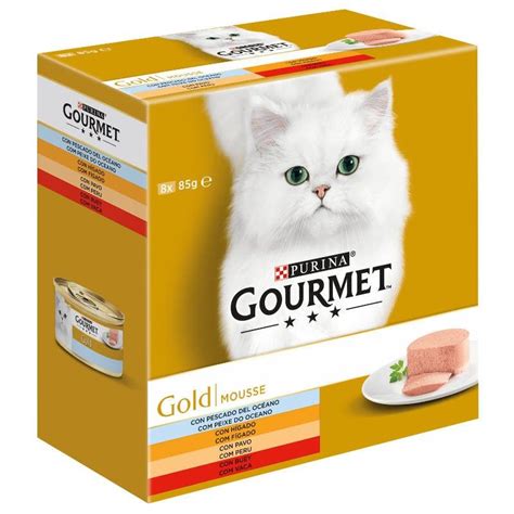 Purina Gourmet Gold Selecção de Mousses Multipack 8x85gr