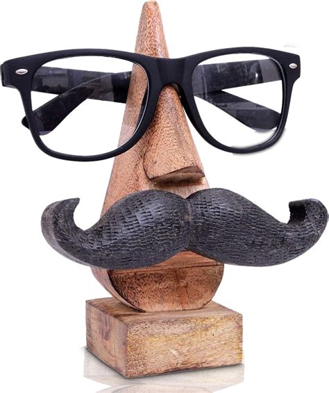 Support De Lunettes En Bois Porte Lunettes Moustache Porte