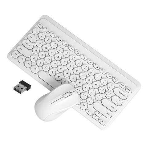 Keyboard Dan Mouse Nirkabel Ramping Ergonomis Keyboard Usb Set Kombo Hemat Energi Untuk