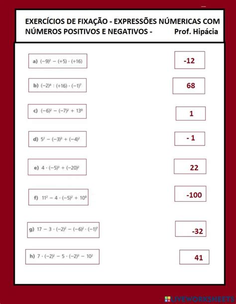 The Worksheet For An Exercise With Numbers And Symbols In Spanish