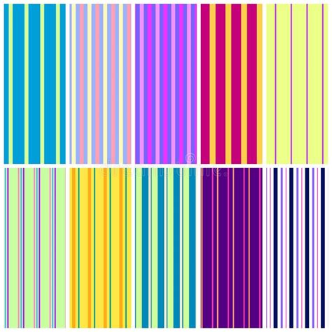 Striped Patterns Stock Vector Illustration Of Colorful 101950867