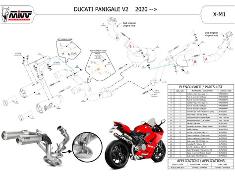 R Du Sc T Scarico Completo Evo Alto X M Mivv Titanio Ducati