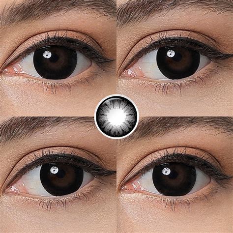 Supersize Black Colored Contacts With Enlarge Effect Twinklens