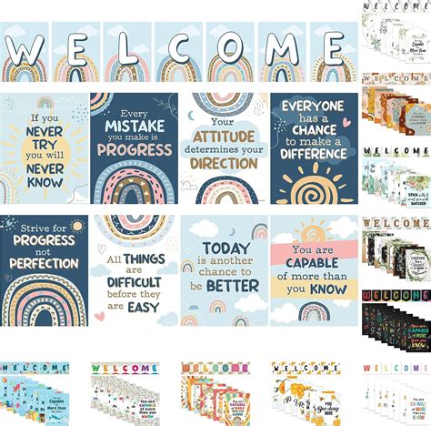 Boho Classroom Decor 15 Welcome Posters For Classroom Posters High School Boho Rainbow