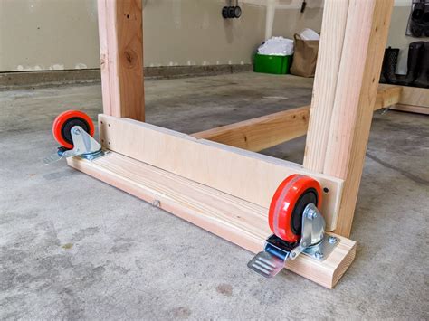 Foldable Workshop Table on Wheels DIY Plans & Instructions, DIY Woodworking Plans, Foldable Wall ...