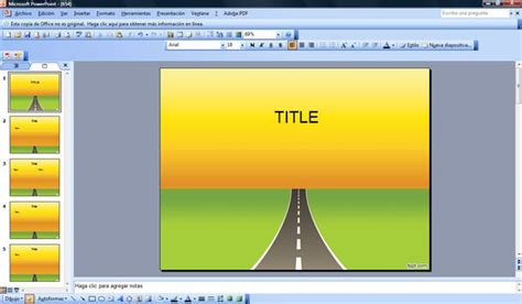 Road PowerPoint Template