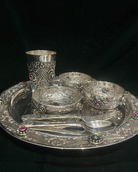 Buy Silver Thali Set Online