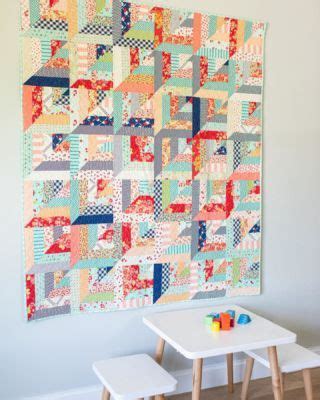 Scrappy Granny Squares Quilt Tutorial Quilty Love Machine Binding A