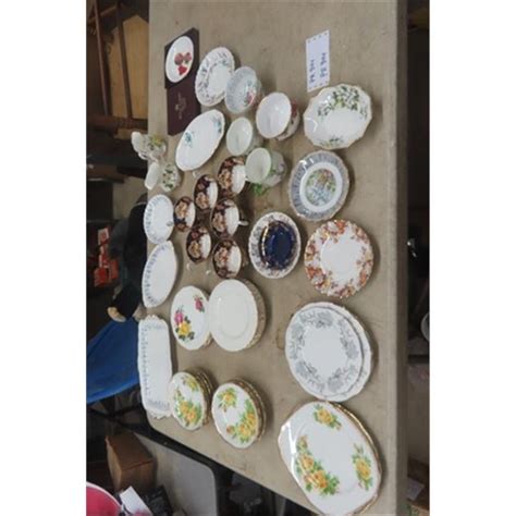 49 Assorted Royal Albert Dishes ; Saucers, Cups, Trays, Bowls plus more