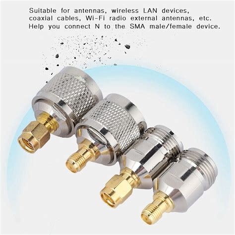 4PCS SMA Zu N Adapter N Männlich weiblich Zu SMA Weiblich männlich RF