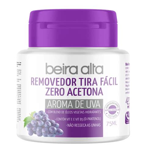 Beira Alta Removedor Tira F Cil Zero Acetona Ml Aroma De Uva