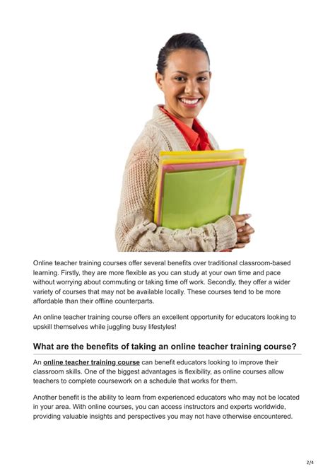 Ppt How An Online Teacher Training Course Can Improve Your Classroom