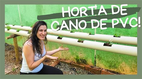 SERÁ QUE DEU CERTO HORTA DE CANO DE PVC YouTube