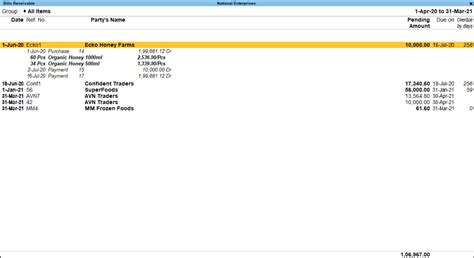 How To Manage Outstanding Receivables In Tallyprime Tallyhelp