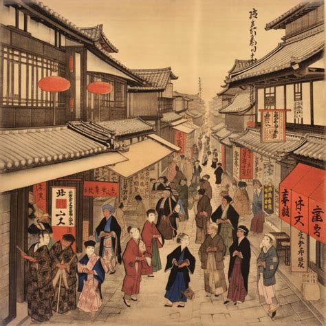 Edo Period Street Scene by K-Jackson-Katss on DeviantArt