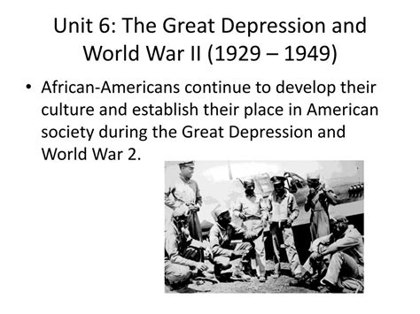 Ppt Unit 6 The Great Depression And World War Ii 1929 1949