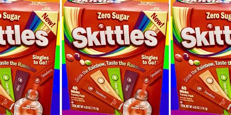 This New Skittles Drink Mix Turns Your Water Into Candy, And It Comes ...