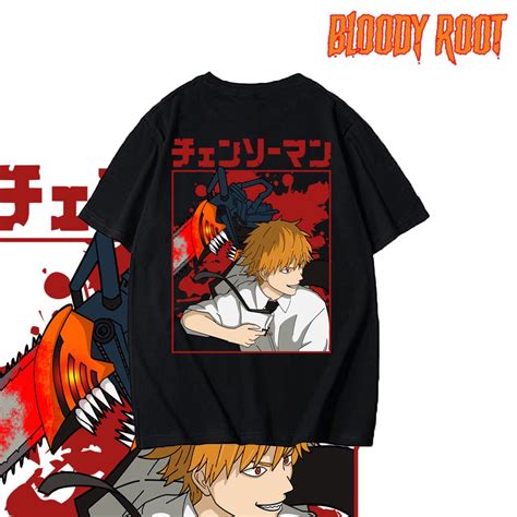 Jual Kaos Denji Chainsaw Man T Shirt Anime Chainsaw Man Denji Manga