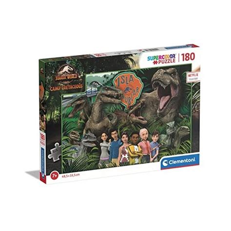 Clementoni Jurassic Park World Supercolor Camp Cretaceous 180 Pièc