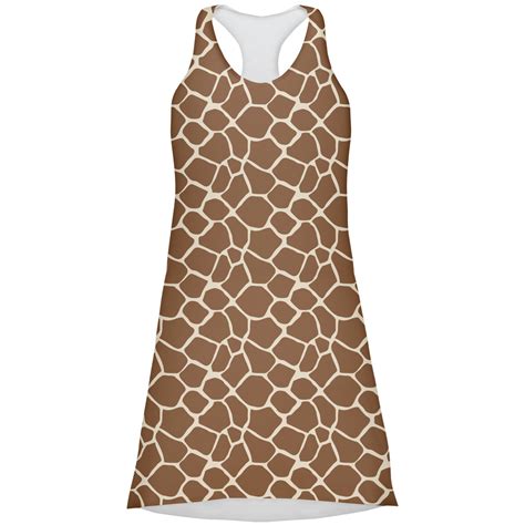 Custom Giraffe Print Racerback Dress | YouCustomizeIt