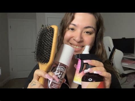 Asmr Brushing Your Hair Before Bed Spraying Sounds