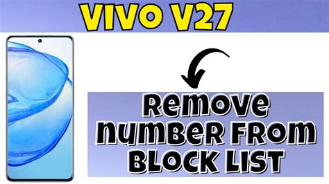 How To Remove Number From Block List In Vivo V Youtube