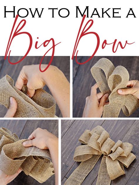 How To Make A Big Bow Out Of Ribbon Tidbitsandtwine