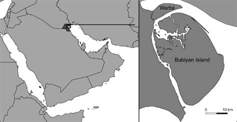 The Arabian Peninsula With The Bubiyan Islands Kuwait In The