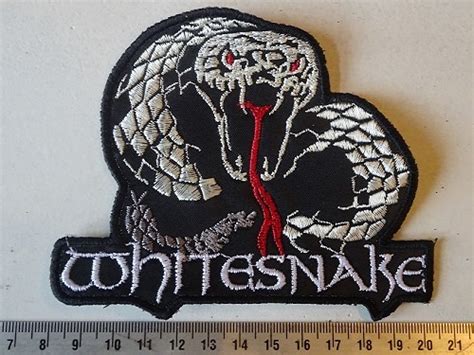 WHITESNAKE - LOGO +NAME SHAPED | Patches | Riffs Merchandise