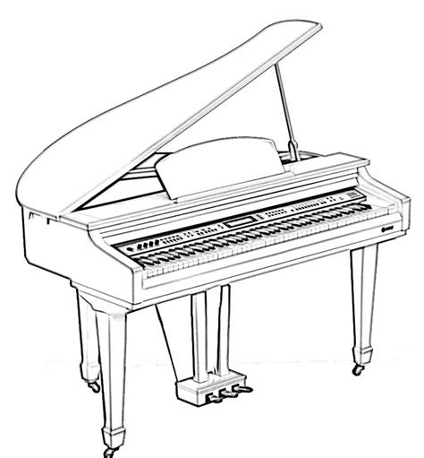 Upright Piano Drawing At Getdrawings Free Download