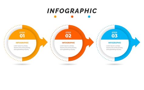 Infografik Designvorlage Mit 3 Optionen Oder Schritten Premium Vektor