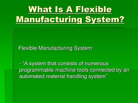 Ppt Flexible Manufacturing Systems Fms Powerpoint Presentation