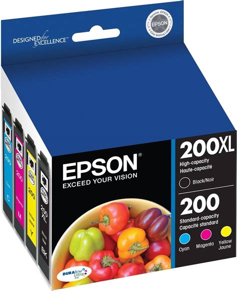 Epson 200 4 Pack Durabrite Ultra Ink Cartridge Cyanmagentayellowblack Buy Best Price In