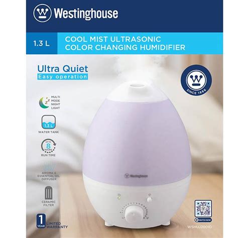 Westinghouse L Cool Mist Ultrasonic Color Changing Humidifier