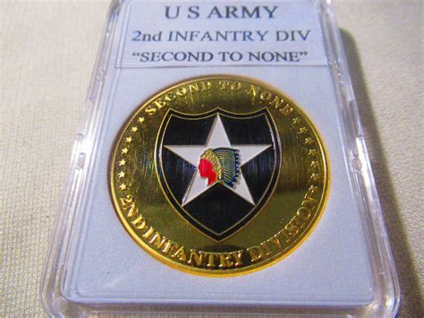 U S Army 2nd Infantry Division Second To None Challenge Coin Artofit