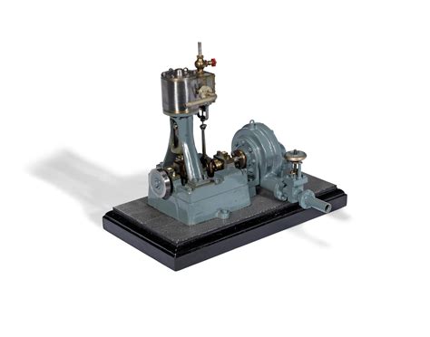 Bonhams : A MODEL SINGLE CYLINDER VERTICAL STEAM PUMP ENGINE, ENGLISH ...