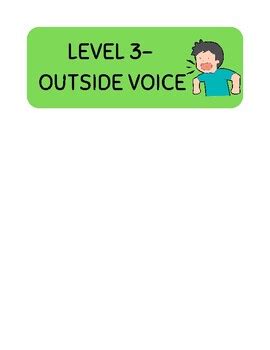 Voice Level Chart by Holmes' Handouts | TPT