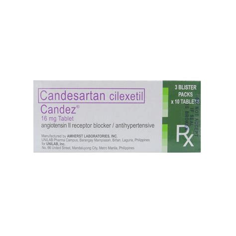 CANDEZ Candesartan Cilexetil 16mg Tablet 1 S Price In The Philippines