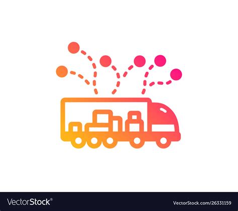 Truck Transport Icon Transportation Vehicle Sign Vector Image