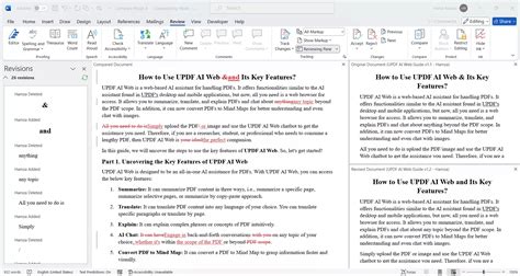 2 Best Ways To Compare Two Word Documents Side By Side Updf