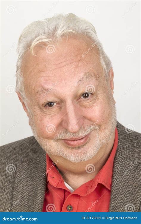 Elderly Person Smiling Whimsically Stock Photo Image Of Smiling