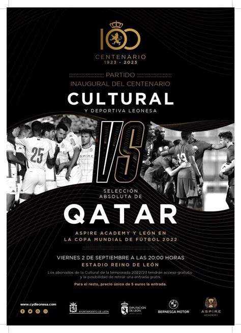 La Cultural Celebrar El Partido Inaugural Del Centenario Ante Qatar